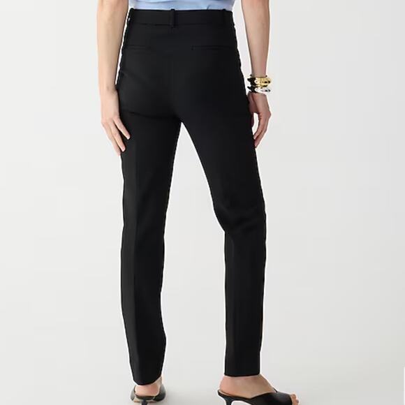 J Crew Women's Cameron Slim Leg Cropped Pant Size 2 Navy Blue Stretch - Picture 7 of 15